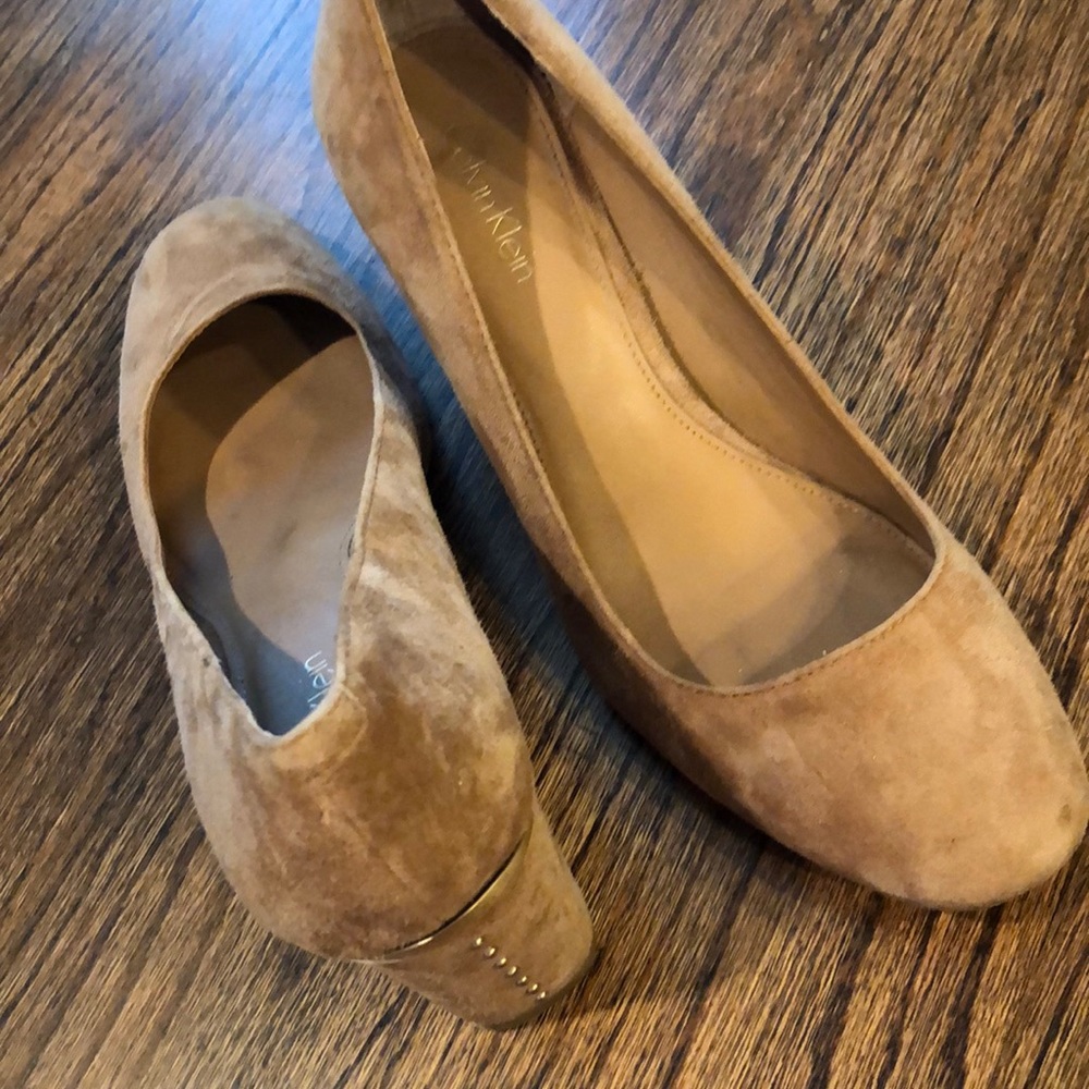 Calvin Klein suede heels